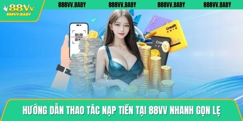Hướng dẫn thao tác nạp tiền tại 88VV nhanh gọn lẹ