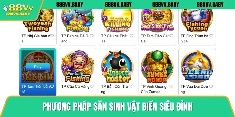 Phương pháp săn sinh vật biển siêu đỉnh
