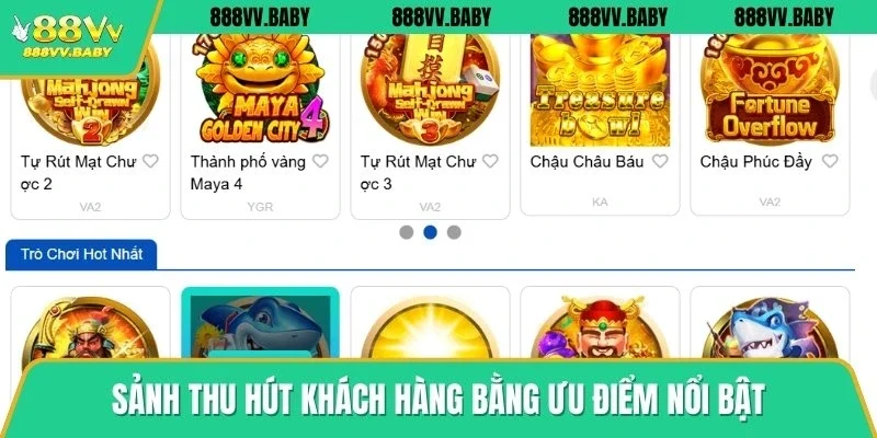 Sảnh thu hút khách hàng bằng ưu điểm nổi bật